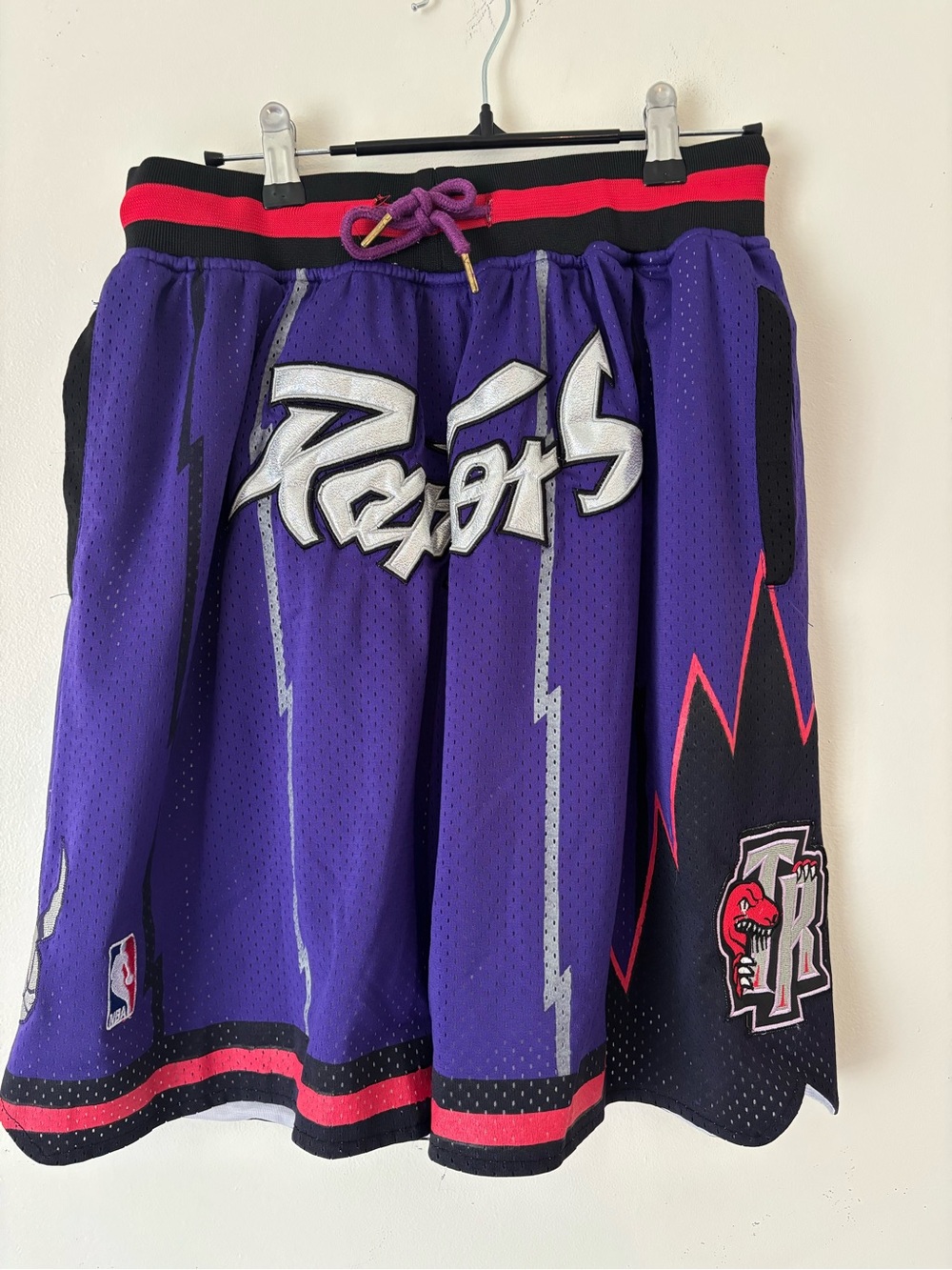 Official Mitchell & Ness Vintage 90’s Toronto Raptors Purple Basketball Shorts L